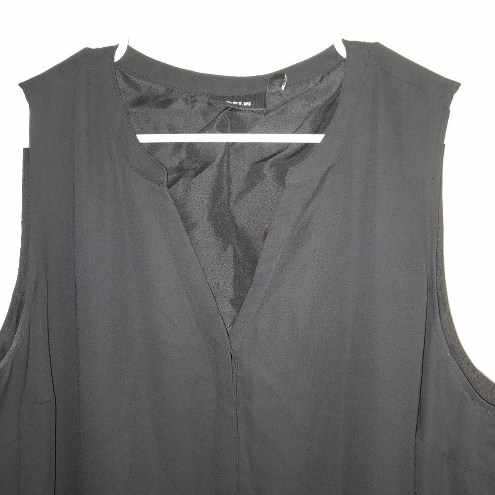 NWT - APT 9 Women's Flare Shirt Dress Black Sleeveless Size 20W